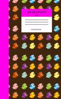 Wide Ruled Notebook Bird Composition Book: Cute Kawaii Bird Themed Lined Journal for Adults Teens Kids Students Back to School. 8" x 10" 120 Pages. Vol 7