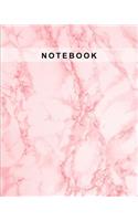 Notebook: Marble Stone Red Cover Lined Paper Writing Notebook for School, Home & Office