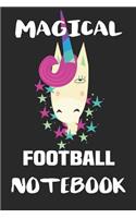Magical Football Notebook: Blank Lined Notebook Journal Gift Idea