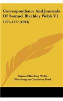 Correspondence And Journals Of Samuel Blachley Webb V1