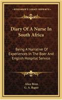 Diary of a Nurse in South Africa