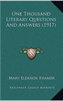 One Thousand Literary Questions and Answers (1917)