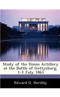 Study of the Union Artillery at the Battle of Gettysburg, 1-3 July 1863