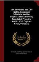 The Thousand and One Nights, Commonly Called the Arabian Nights' Entertainments; Translated from the Arabic, with Copious Notes, Volume 3