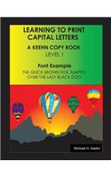 Learning to Print: Capital Letters(English)