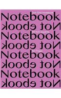 Dot Grid Notebook 1/8 Inch Squares 160 pages: Notebook Not Ebook with pink cover, 8.5"x11" 1/8 inch dot grid graph paper, perfect bound, ideal for structuring sketches
