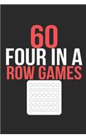 60 Four In A Row Games: Fun Paper Game To Waste Time