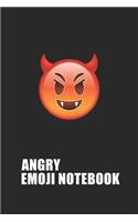 Angry Emoji Emoticons Notebook Emoji Notebook, Blank Composition Book, Emoji Notebooks for Girls/Boys, Emoji School Supplies Notebook for School / Teacher / Office / Student: Lined Notebook / Journal Gift, 120 Pages, 6x9, Soft Cover, Matte Finish