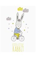 Cute Little Rabbit: Lined Notebook (8.5 x 11 Inches) 110 Pages