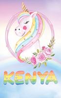 Kenya: Kenya's Unicorn Personal Custom Named Diary Planner Perpetual Calander Notebook Journal 6x9 Personalized Customized Gift For Someone Who's Surname i