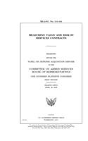 Measuring value and risk in services contracts