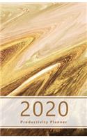 2020 Productivity Planner: Accomplish your goals. Set your goals and review the progress. Personal and professional to-dos, agenda, Gratitude section and more. 8.5" x 5.5". Po