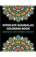 Intricate Mandalas Coloring Book Designs for stress Relief