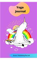 Unicorn Theme Yoga Journal