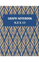 Graph Notebook 8.5 x 11: 1/4" Inch Graph Paper Large Print 8.5" x 11" Blank Quad Ruled, Blank Graph Paper Composition Books