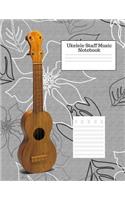 Ukelele Staff Music Notebook: Blank Tablature Manuscript Paper - 100 Pages 8.5 X 11 Inch Paperback