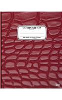 Composition Notebook: Snake: Composition Notebook: Snake Scales Skin Reptile: Wide Ruled - 100 Sheets - 200 Pages - 9.25 X 7.5 In. for School Office Home Student Teacher 