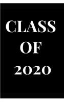 Class of 2020: Black Lined Notebook Journal