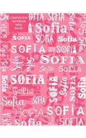 Sofia Composition Notebook Wide Ruled