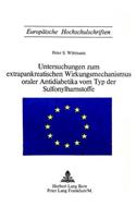 Untersuchungen zum extrapankreatischen Wirkungsmechanismus oraler Antidiabetika vom Typ der Sulfonylharnstoffe
