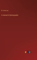 manual of photography