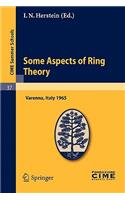 Some Aspects of Ring Theory