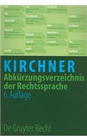 Abkurzungsverzeichnis der Rechtssprache