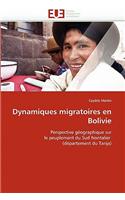 Dynamiques migratoires en bolivie: (Omn.Univ.Europ.)