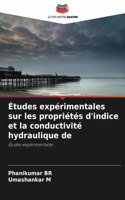 Études expérimentales sur les propriétés d'indice et la conductivité hydraulique de