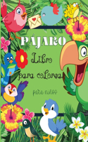 Pájaro Libro para colorear para niños