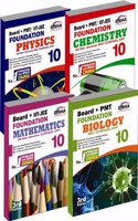 New Pattern Class 10 Boards + PMT/ Iit Foundation (Science + Maths) - Set of 4 Books