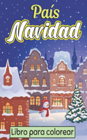 País Navidad Libro para colorear