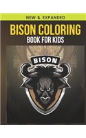 Bison Coloring Book For Kids (Bison)
