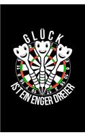 Glück Ist Ein Enger Dreier: A5 Blanko (leere Seiten) Trainingstagebuch Für Darter - Dart Notizbuch als Darts Geschenk - Skizzenbuch & Malbuch für Dartspieler - Dart Zubehör Not