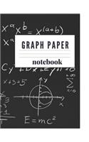 Graph Paper Notebook: Graph Paper Book With 1/2 Inch Squares Perfect for Grade or High School, College or University Science, Engineering or Math Classes