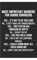 Most Important Answers For Sound Engineers