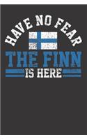 Notebook: Finland Flag Have No Fear Finnish Vintage Dot Grid Dotted 6x9 120 Pages