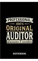 Professional Original Auditor Notebook of Passion and Vocation