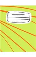 Composition Notebook: 7.44 x 9.69, 18.90 x 24.61cm - Wide Rule School Notebook Journal
