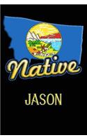 Montana Native Jason: College Ruled Composition Book