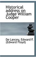 Historical Address on Judge William Cooper
