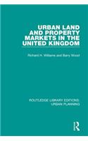 Urban Land and Property Markets in the United Kingdom