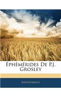 Éphémérides De P.J. Grosley