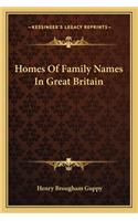 Homes of Family Names in Great Britain