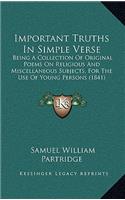 Important Truths In Simple Verse