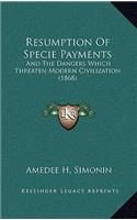 Resumption Of Specie Payments