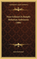 Neuer Schlussel Zu Rumph's Herbarium Amboinense (1866)