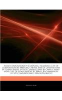 Articles on Piano Compositions by Composer, Including