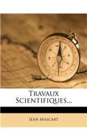 Travaux Scientifiques...