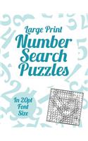 Large Print Number Search Puzzles